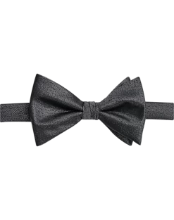 Egara Pre-Tied Bow Tie, Silver