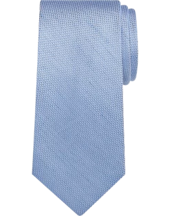 Pronto Uomo Narrow Silk & Linen Tie, Light Blue