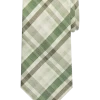 Pronto Uomo Narrow Tie, Green Plaid -Men Clothing Shop MW40 8WFK 43 PRONTO UOMO GREEN MAIN
