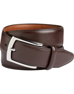 Johnston & Murphy Feather Edge Belt, Burgundy