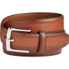 Johnston & Murphy Perforated Edge Belt, Cognac