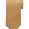Pronto Uomo Narrow Tie, Tonal Gold Paisley -Men Clothing Shop MW40 8WH4 40 PRONTO UOMO GOLD MAIN