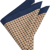Joseph Abboud Pocket Square, Navy & Taupe Check 2 Joseph Abboud Pocket Square, Navy & Taupe Check -Men Clothing Shop MW40 8WK5 41 JOSEPH ABBOUD TAUPE MAIN