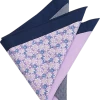Joseph Abboud Pocket Square, Navy & Purple Multi Pattern