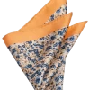 Joseph Abboud Pocket Square, Orange & Blue Floral -Men Clothing Shop MW40 8WK9 45 JOSEPH ABBOUD ORANGE MAIN