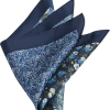 Joseph Abboud Silk Pocket Square, Navy Multi Pattern Floral -Men Clothing Shop MW40 8WKC 01 JOSEPH ABBOUD NAVY MAIN