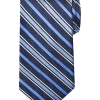 Pronto Uomo Narrow Tie, Blue Stripe -Men Clothing Shop MW40 8WPG 04 PRONTO UOMO PLATINUM BLUE STRIPE MAIN
