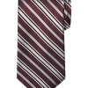 Pronto Uomo Narrow Tie, Burgundy Stripe