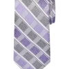 Pronto Uomo Narrow Tie, Plum & Charcoal Grid Stripe -Men Clothing Shop MW40 8WR7 32 PRONTO UOMO PLUM CHAR GRID MAIN