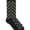 Egara Black Floral Medallion Socks, 1 Pair 2 Egara Black Floral Medallion Socks, 1 Pair -Men Clothing Shop MW40 8WTN 02 EGARA BLACK MAIN