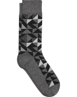 Egara Socks, Black Geo Print