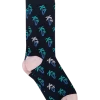 Egara Socks, Black Palm Trees -Men Clothing Shop MW40 8WVU 01 EGARA PALM TREE MAIN