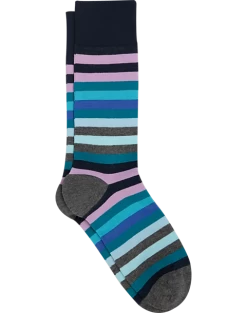 Egara Socks, Navy Stripes