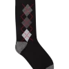 Egara Socks, Black Argyle -Men Clothing Shop MW40 8WW6 02 EGARA BLACK MAIN