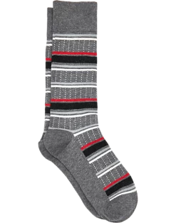 Egara Socks, Charcoal Stripes