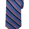 Pronto Uomo Narrow Tie, Purple Stripe