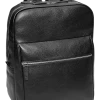Joseph Abboud Pebble Leather Backpack, Black -Men Clothing Shop MW40 8WZZ 02 JOSEPH ABBOUD BLK BACKPK MAIN