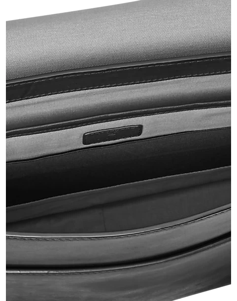 Joseph Abboud Messenger Style Briefcase, Black 4 Joseph Abboud Messenger Style Briefcase, Black - Image 2