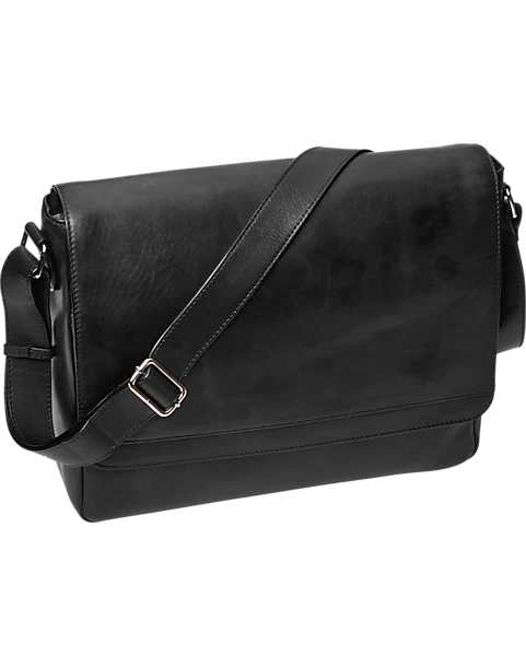 Joseph Abboud Messenger Style Briefcase, Black 3 Joseph Abboud Messenger Style Briefcase, Black