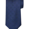 Calvin Klein Narrow Tie, Navy Square Dot -Men Clothing Shop MW40 8X0Z 01 CALVIN KLEIN NAVY MAIN
