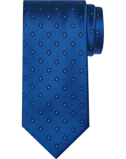 Calvin Klein Narrow Tie, Cobalt Square Dot