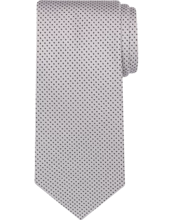Calvin Klein Narrow Tie, Gray Pin Dot