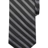 Calvin Klein Narrow Tie, Black & Gray Stripe -Men Clothing Shop MW40 8X1A 02 CALVIN KLEIN BLACK MAIN