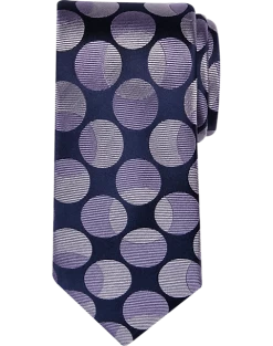 Awearness Kenneth Cole Narrow Tie, Purple Overlapping Dot
