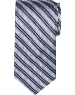 Awearness Kenneth Cole Narrow Tie, Silver Stripe