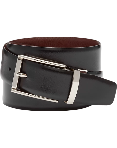 Joseph Abboud Feather Edge Reversible Pebbled Leather Belt, Cognac 4 Joseph Abboud Feather Edge Reversible Pebbled Leather Belt, Cognac - Image 2