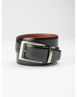 Joseph Abboud Feather Edge Reversible Belt, Brown