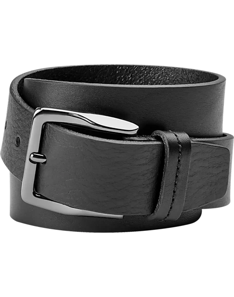 Joseph Abboud Leather Belt, Black 3 Joseph Abboud Leather Belt, Black
