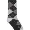 Egara Socks, Black And Gray Argyle -Men Clothing Shop MW40 8XCU 02 EGARA BLACK MAIN