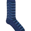 Egara Socks, Twilight Blue Stylized Waves 2 Egara Socks, Twilight Blue Stylized Waves -Men Clothing Shop MW40 8XDU 04 EGARA TWILIGHT BLUE MAIN