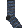 Egara Socks, Gray & Blue Zigzags -Men Clothing Shop MW40 8XE2 02 EGARA ANTHRACITE MAIN
