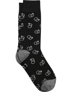 Egara Socks, Black Wedding Rings