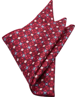 Pronto Uomo Pocket Square, Cabernet Medallion