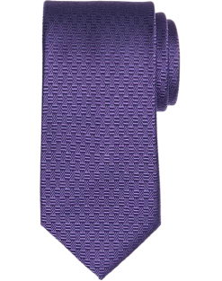 Pronto Uomo Narrow Tie, Purple Geo