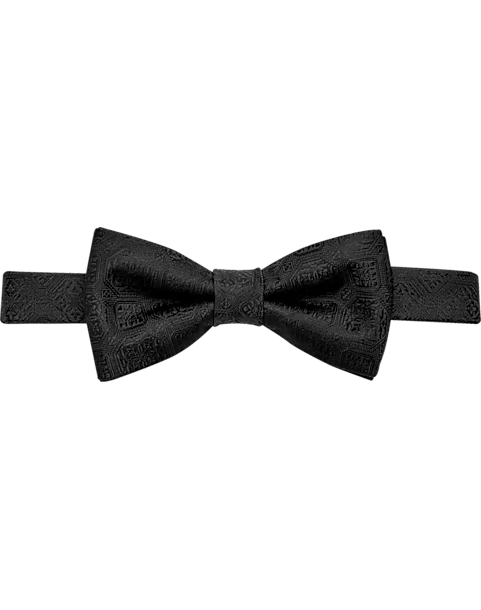 Pronto Uomo Pre-Tied Bow Tie, Black Medallion 3 Pronto Uomo Pre-Tied Bow Tie, Black Medallion