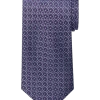Joseph Abboud Narrow Tie, Purple Mini Floral
