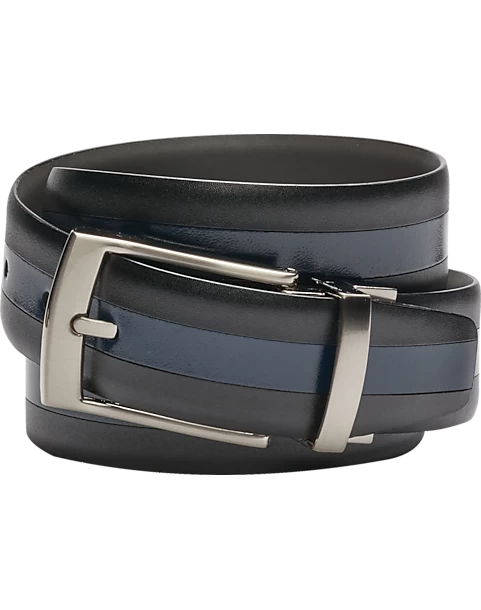 Joseph Abboud Reversible Leather Belt, Blue 3 Joseph Abboud Reversible Leather Belt, Blue