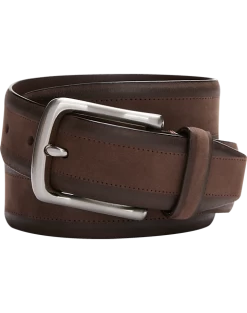 Joseph Abboud Two Tone Leather Belt, Brown
