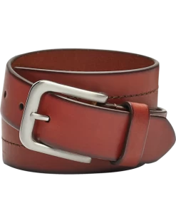 Joseph Abboud Leather Casual Belt, Cognac