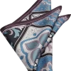 Joseph Abboud Pocket Square, Blue Tile Mosaic -Men Clothing Shop MW40 8XT7 04 JOSEPH ABBOUD BLUE MAIN