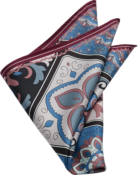 Joseph Abboud Pocket Square, Pink Tile Mosaic 3 Joseph Abboud Pocket Square, Pink Tile Mosaic