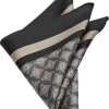 Joseph Abboud Pocket Square, Black Medallion -Men Clothing Shop MW40 8XT8 02 JOSEPH ABBOUD BLACK MAIN