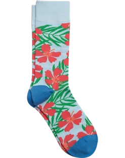 Egara Socks, Cerulean Blue Floral