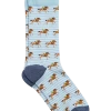 Egara Socks, Cerulean Blue Horse And Jockey -Men Clothing Shop MW40 8XX9 08 EGARA CERULEAN MAIN
