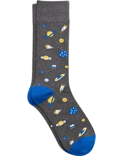 Egara Mid-Calf Socks, Charcoal Space Life
