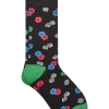 Egara Socks, Black Dice And Poker Chips -Men Clothing Shop MW40 8XY4 02 EGARA BLACK MAIN